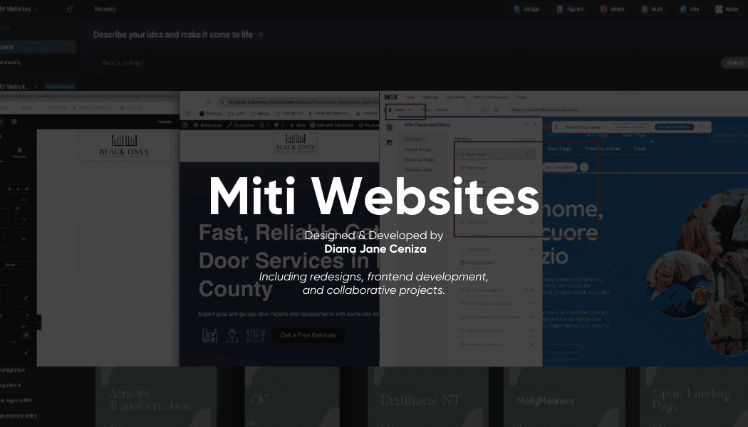 Wix/Wordpress Client Website Builds